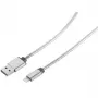 ROLINE - Cabo de carregamento/dados para iPad/iPhone/iPod - Lightning / USB - USB Type-A, 4 pinos (macho) - Lightning (macho) - 1,8 m - blindado - (USB/USB 2.0) - branco (11.02.8322)