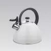 Maestro MR-1302-WG chaleira com apito para fogão, 2,5 l, branco