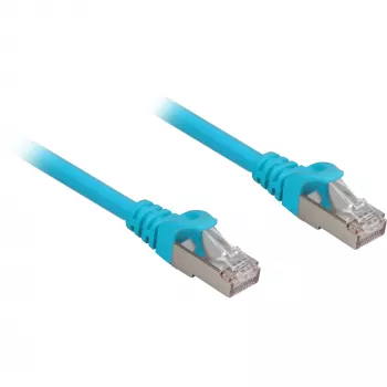 Cabo de rede RJ45 Cat.6a SFTP (azul, 1 metro, LSOH (isento de halogéneos))