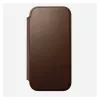 Capa tipo carteira para telemóvel Nomad NM014209858 para Apple iPhone 17, 16 cm (6,3 polegadas), castanha, 4 compartimentos para cartões