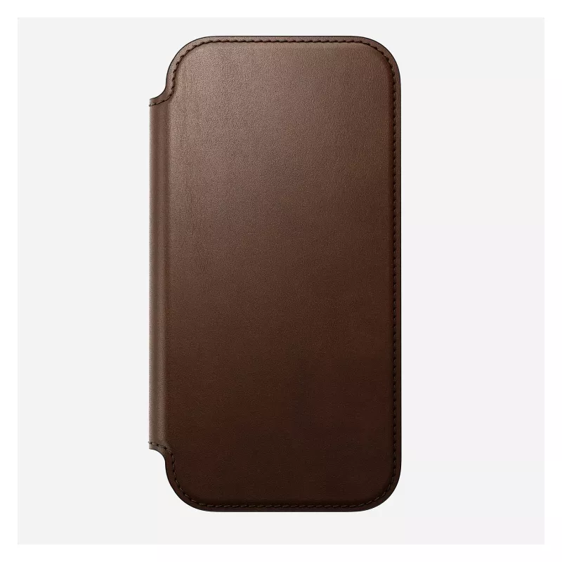 Capa tipo carteira para telemóvel Nomad NM014209858 para Apple iPhone 17, 16 cm (6,3 polegadas), castanha, 4 compartimentos para cartões