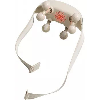 SKG H7 Ultra – cabeças de massagem cinzentas, massagem combinada, massagem por compressão, massagem por amassamento, massagem por vibração, pescoço, ombros, cinzento, plástico, botões, bateria