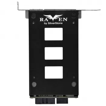 Caixa de montagem interna para disco rígido SILVERSTONE SST-EXB02 slot PCI para unidade de 2,5 polegadas