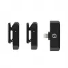 Sistema de microfone sem fios Rode Wireless Micro Lightning — omnidirecional, 48 kHz, 24 bits, alcance de 100 m, bateria de 7 h