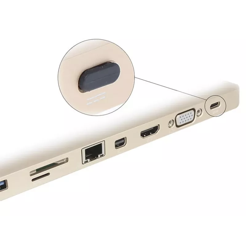 Tampa de proteção para conector fêmea DeLOCK 64014 USB Type-C preto 10 unid.