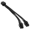 Cabo adaptador de alimentação Kolink PGW-AC-KOL-050, de 6 pinos PCIe para 2x 6 pinos PCIe, 0,15 m, preto