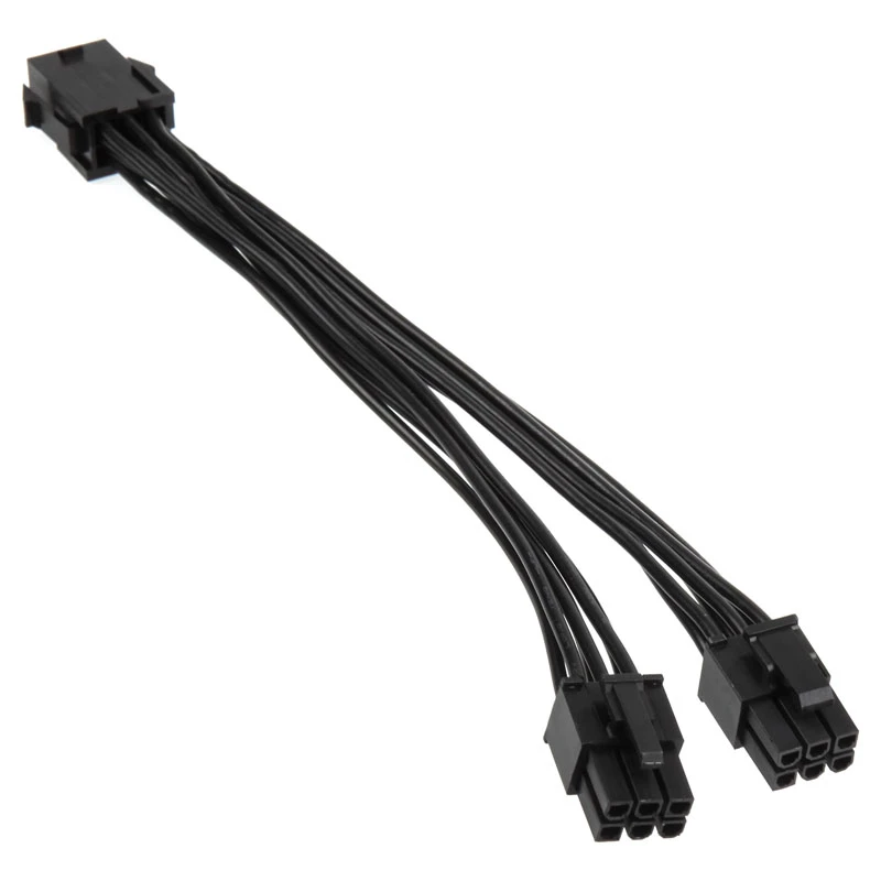 Cabo adaptador de alimentação Kolink PGW-AC-KOL-050, de 6 pinos PCIe para 2x 6 pinos PCIe, 0,15 m, preto