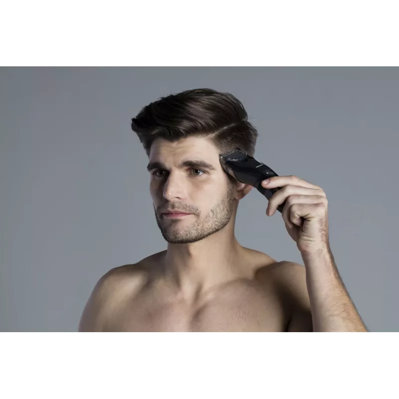 Panasonic ER-GC53 máquina de cortar cabelo, 19 definições de comprimento, preta