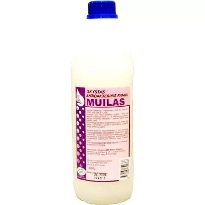 Sabão líquido antibacteriano para as mãos Nenurodyta P03-04-2-01, frasco de 1 L