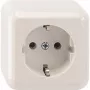 Merten MEG2301-8719. Tipo de tomada: CEE 7/3, Tipos de ficha suportados: CEE 7/4. Cor do produto: branco. Tensão de entrada: 250 V, corrente (máxima): 16