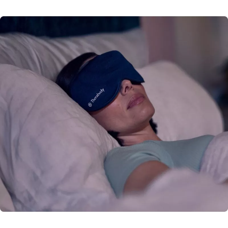 Massajador Therabody SleepMask rosto preto, azul