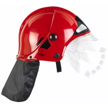 Capacete de bombeiro com fecho rápido