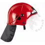 Capacete de bombeiro com fecho rápido
