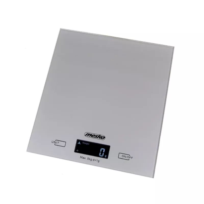 Mesko | Balança de cozinha | MS 3145 | Capacidade máxima 5 kg | Divisão 1 g | Tipo de visor LCD | prateado