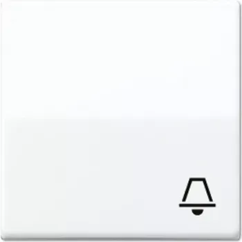JUNG AS 591 K WW Tecla basculante com símbolo de campainha, branco alpino