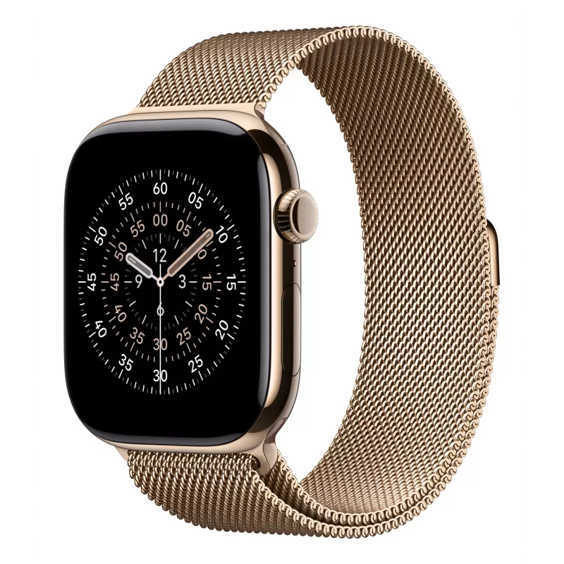 Apple pulseira para relógio milanesa, dourada, 46mm, S/M, MGJ44ZM/A