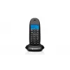 Motorola C1001CB+ telefone sem fios DECT com bloqueio de chamadas, identificação de chamadas, mãos livres, preto