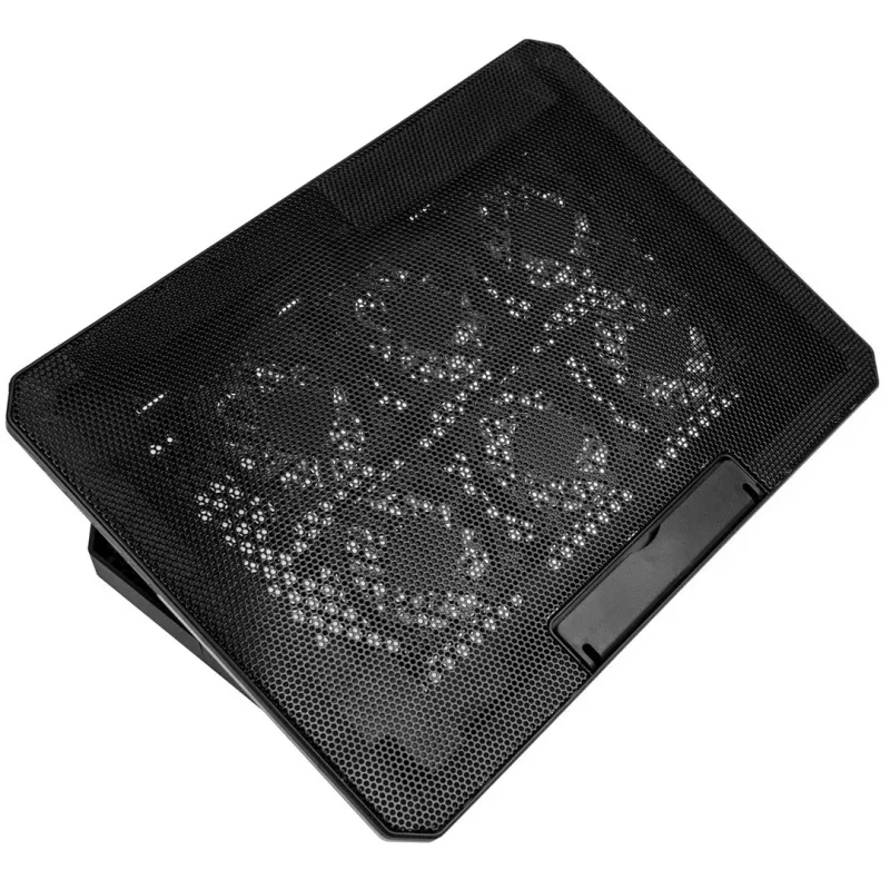 Base de refrigeração para portátil Kolink KL-F500 para 17,3 polegadas (43,9 cm) — 6 ventoinhas, 1900 rpm, USB, preto