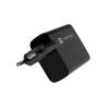 Carregador com fios para dispositivos móveis NATEC NUC-2145, 65 W, USB-C PD 3.0 + QC 3.0, 1x USB-C, 1x USB-A, 110–240 V, preto