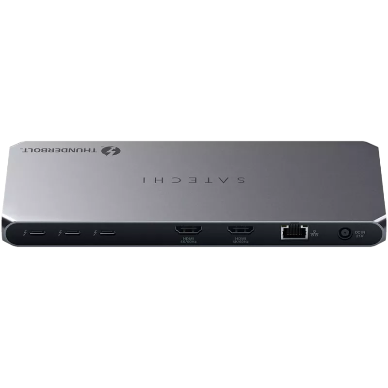 Docking station Satechi Thunderbolt 4 ST-DT4MDM-EU — Thunderbolt 4, 2× HDMI 2.0, 2× USB-A 3.2