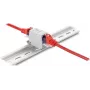 Módulo Keystone DELOCK 90934 – tomada RJ-45 plana, branco/cinzento, 30,5×46,6×18 mm