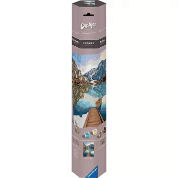 Conjunto de pintura Ravensburger CreArt Seeblicke 23909 — Conjunto criativo de pintar por números para crianças e adultos