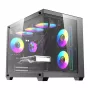 Caixa de computador DarkFlash B275 PRO (preta) com 6 ventoinhas pré-instaladas