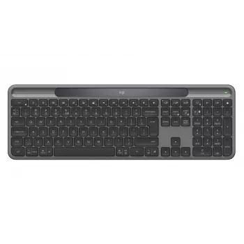 Teclado sem fios Logitech Signature Slim Solar+ K980, US International, grafite
