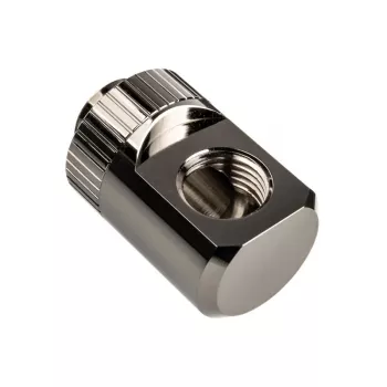 Adaptador EK Water Blocks EK-Torque 90 graus G1/4 polegadas macho para G1/4 polegadas fêmea – rotativo, níquel prateado