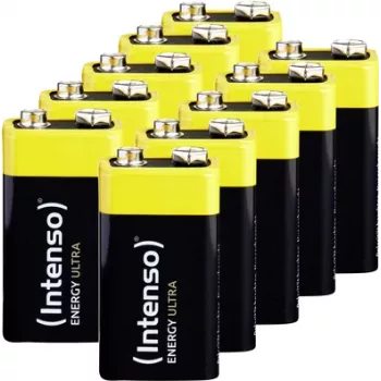 Intenso Energy Ultra 9V 6LR61 E-Block Blister pack de 10 - pilha de 9 V - 9 V - blister (7501451MP)