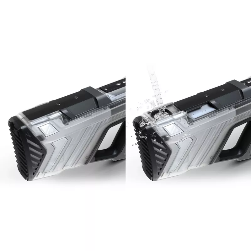Pistola de água SpyraOne SpyraGO Clear transparente — pistola de água compacta recarregável SPGO1T