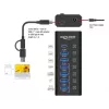 DeLOCK 64326 hub de interface USB 3.2 Gen 2 (3.1 Gen 2) Type-C 10000 Mbit/s preto