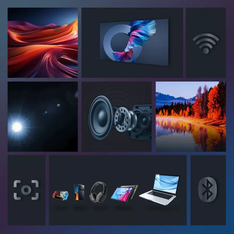 Projetor Extralink Smart Life Vision Pro 450 ANSI, 1080p, Android 9.0