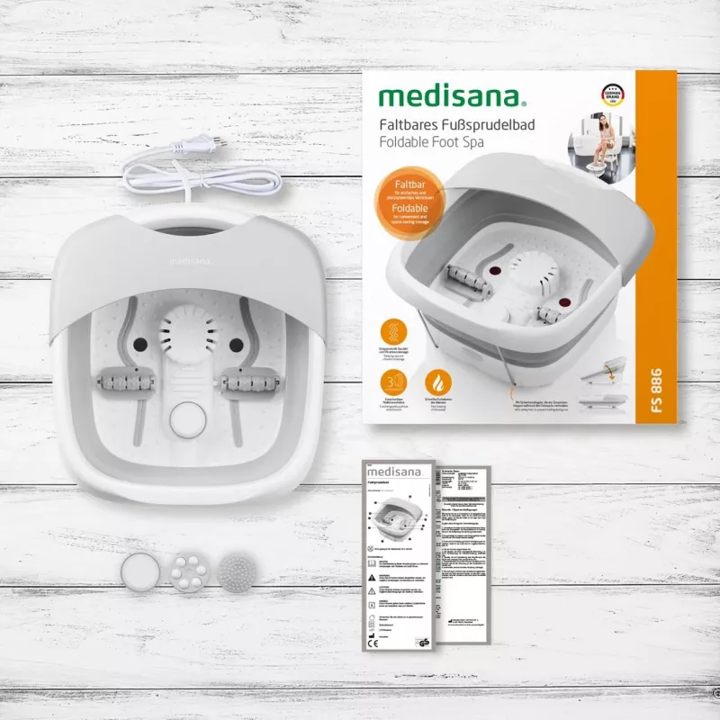 Banho de pés Medisana FS 886, branco/cinzento