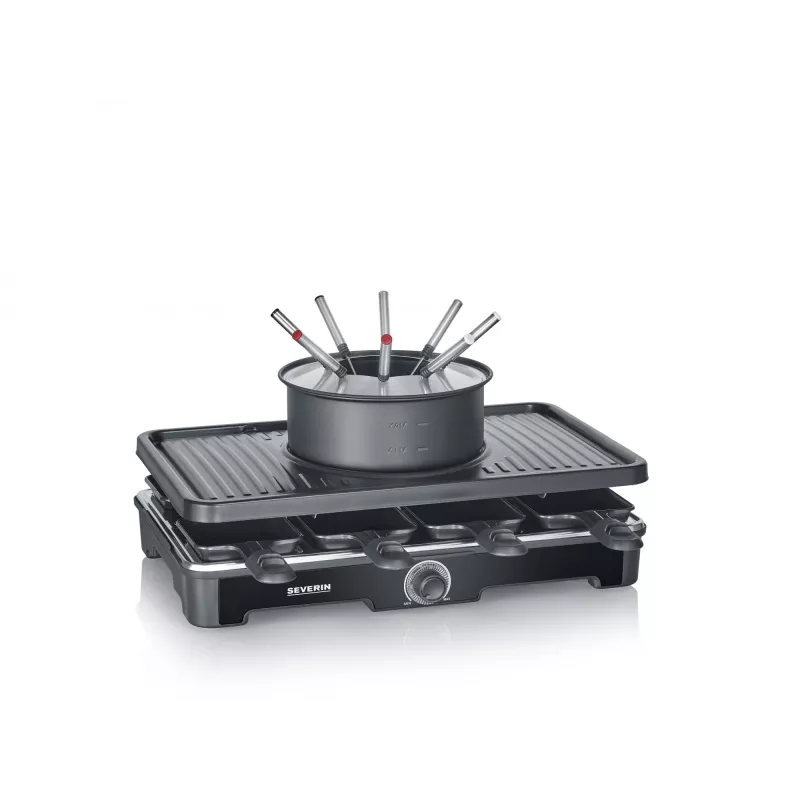 Grelhador de raclette Severin RG 2347 8 pessoas 1400 W preto