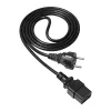 Cabo de alimentação para servidor Akyga CEE 7/7 para IEC C19, 250 V, 1,8 m (AK-UP-01)