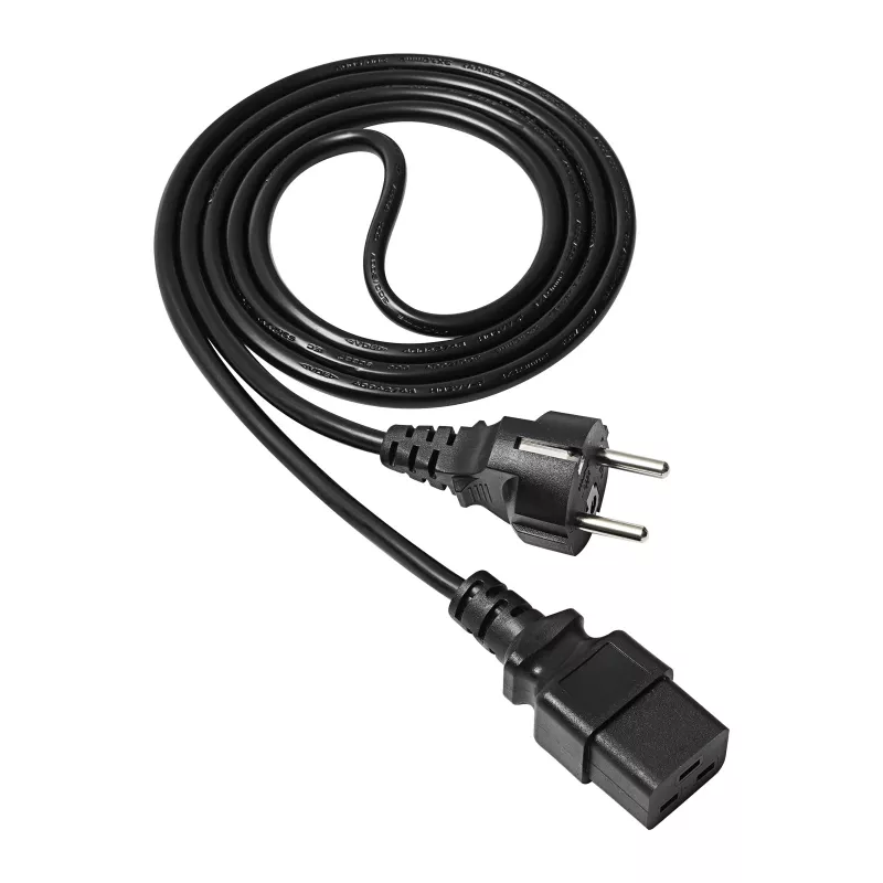 Cabo de alimentação para servidor Akyga CEE 7/7 para IEC C19, 250 V, 1,8 m (AK-UP-01)