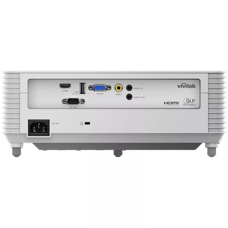 Vivitek DX330 1PI267 projetor de dados de distância padrão, 4000 lúmenes ANSI, DMD, XGA 1024x768, 3D, relação de projeção 1,94–2,16:1, branco