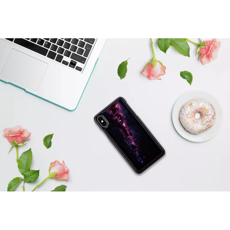 Capa para telemóvel iKins para iPhone XS Max — milky way preta