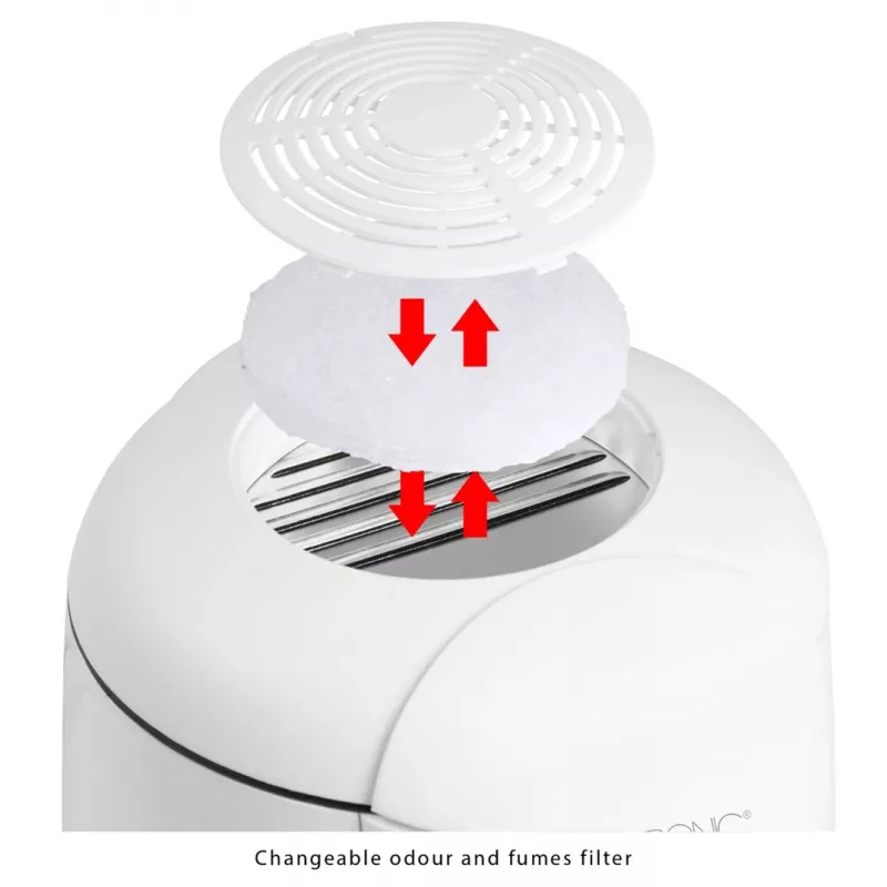Fritadeira Clatronic FFR 2916 Single 1 L de bancada 900 W cinzenta, branca