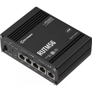 Router TELTONIKA RUTM56 modem duplo, Wi‑Fi 802.11ac, Gigabit LAN x4, suporte Mesh, MU‑MIMO (sem banda larga móvel)