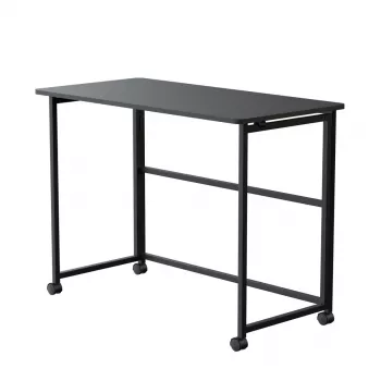 Mesa dobrável Maclean, preta, móvel, 100 x 50 cm, máx. 50 kg MC-1250 B