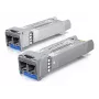 Transceptor de fibra ótica SFP+ Ubiquiti UACC-OM-SM-10G-D-2 10 Gbps 1310 nm LC Single-Mode 10 km (pack de 2)