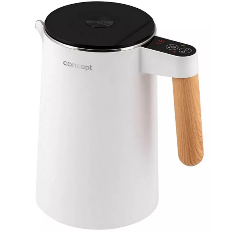 Chaleira elétrica em aço inoxidável branca 1,5 l Salt & Pepper Concept RK3300