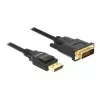 DeLOCK - cabo de vídeo - Single Link - DisplayPort (M) para DVI-D (M) - DisplayPort 1.2a - 2,0m - passivo - preto (85313)