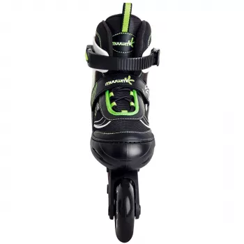 Patins em linha ajustáveis para criança tam. 29-32, patins em linha verde/preto