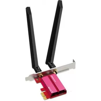Adaptador PCIe Tri-Band WiFi 7 MERCUSYS MA47BE — conectividade WLAN de alta velocidade