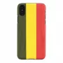 Capa para smartphone man and wood para iPhone X/XS — Reggae preto, parte traseira rígida protetora