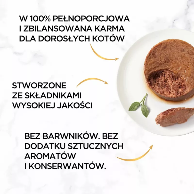Comida húmida para gatos Gourmet patê com coelho 85 g