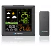 Estação meteorológica BLAUPUNKT WS25BK — Monitor de temperatura e humidade interior/exterior, preto, 1 sensor, ecrã LCD